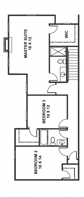 The Newport - End Unit - Second Floor